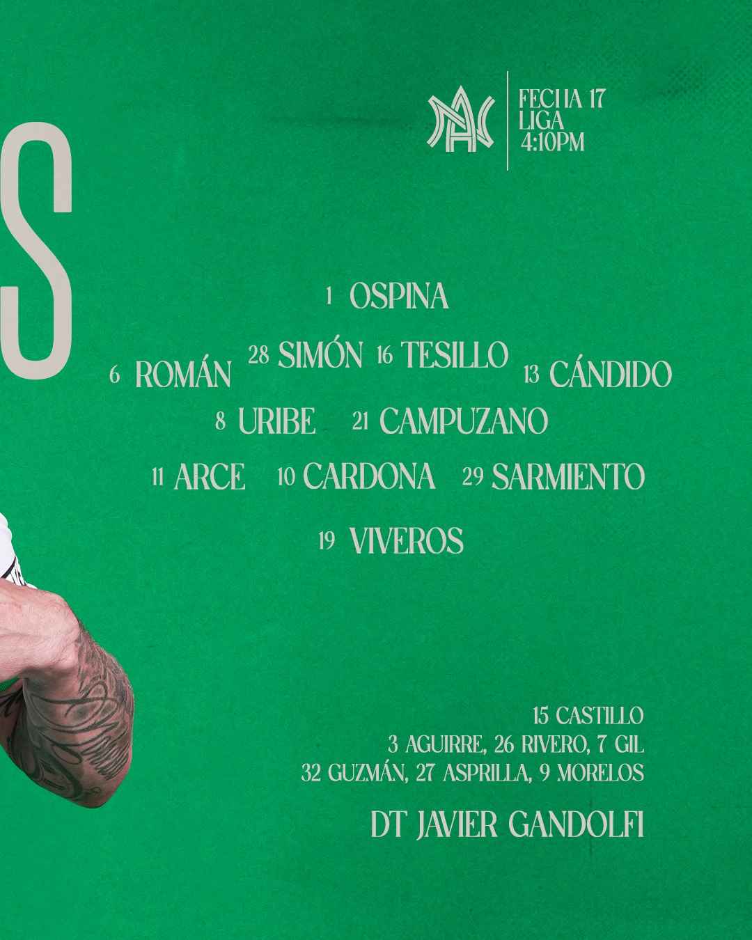 Titular confirmada de Nacional para el clásico